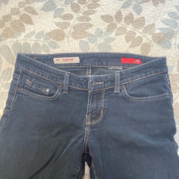 Ladies X-2 Denim pocketed blue Jeans - Picture 2 of 9